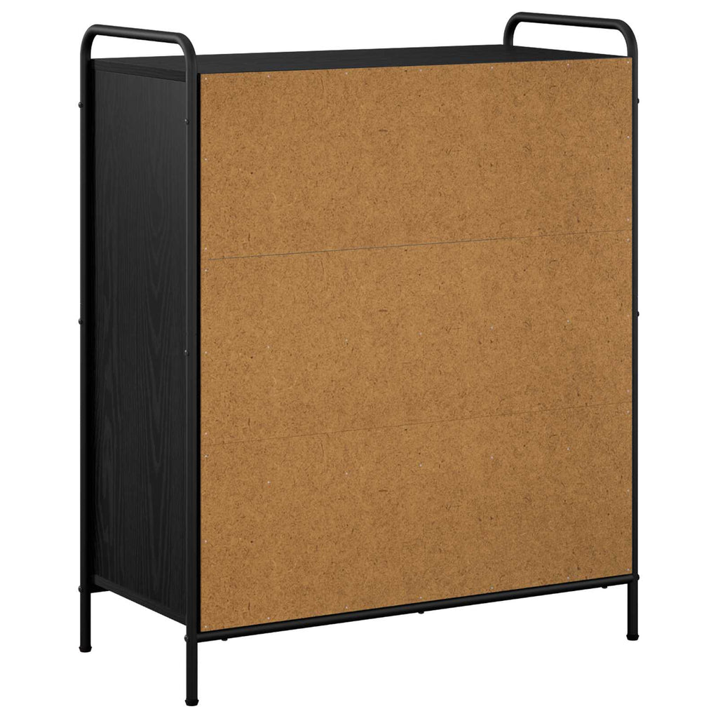 vidaXL Szafka na buty 76 x 36,5 x 93 cm Drewno inżynieryjne Czarny dąb