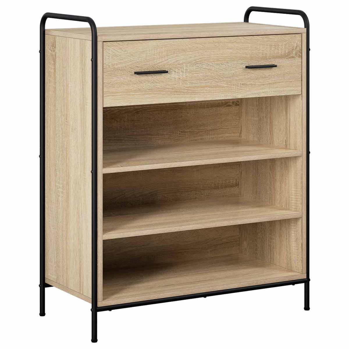 vidaXL Szafka na buty 76 x 36,5 x 93 cm Drewno inżynieryjne dąb Sonoma