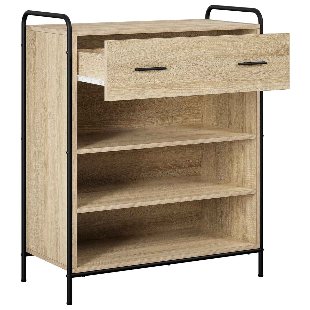 vidaXL Szafka na buty 76 x 36,5 x 93 cm Drewno inżynieryjne dąb Sonoma