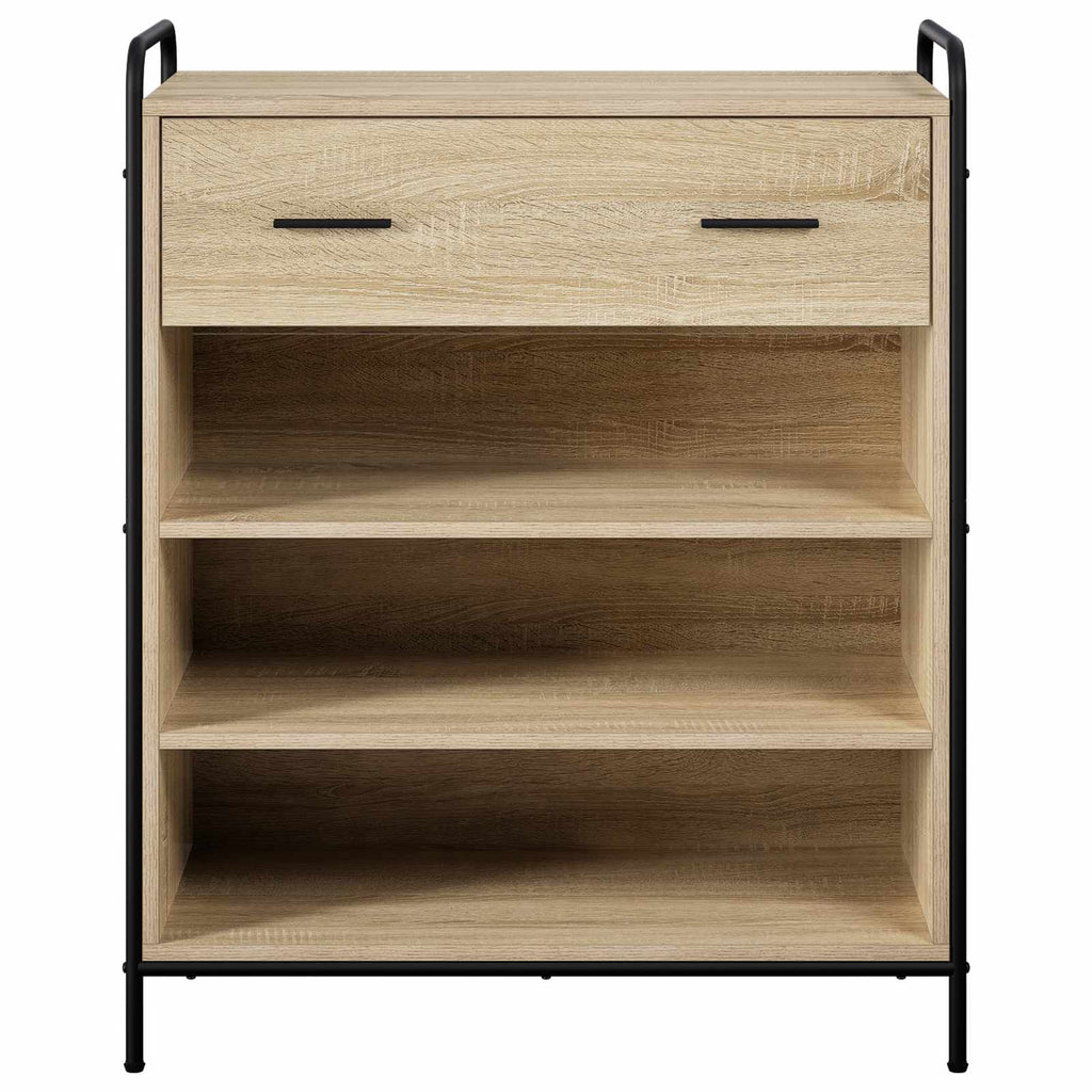 vidaXL Szafka na buty 76 x 36,5 x 93 cm Drewno inżynieryjne dąb Sonoma