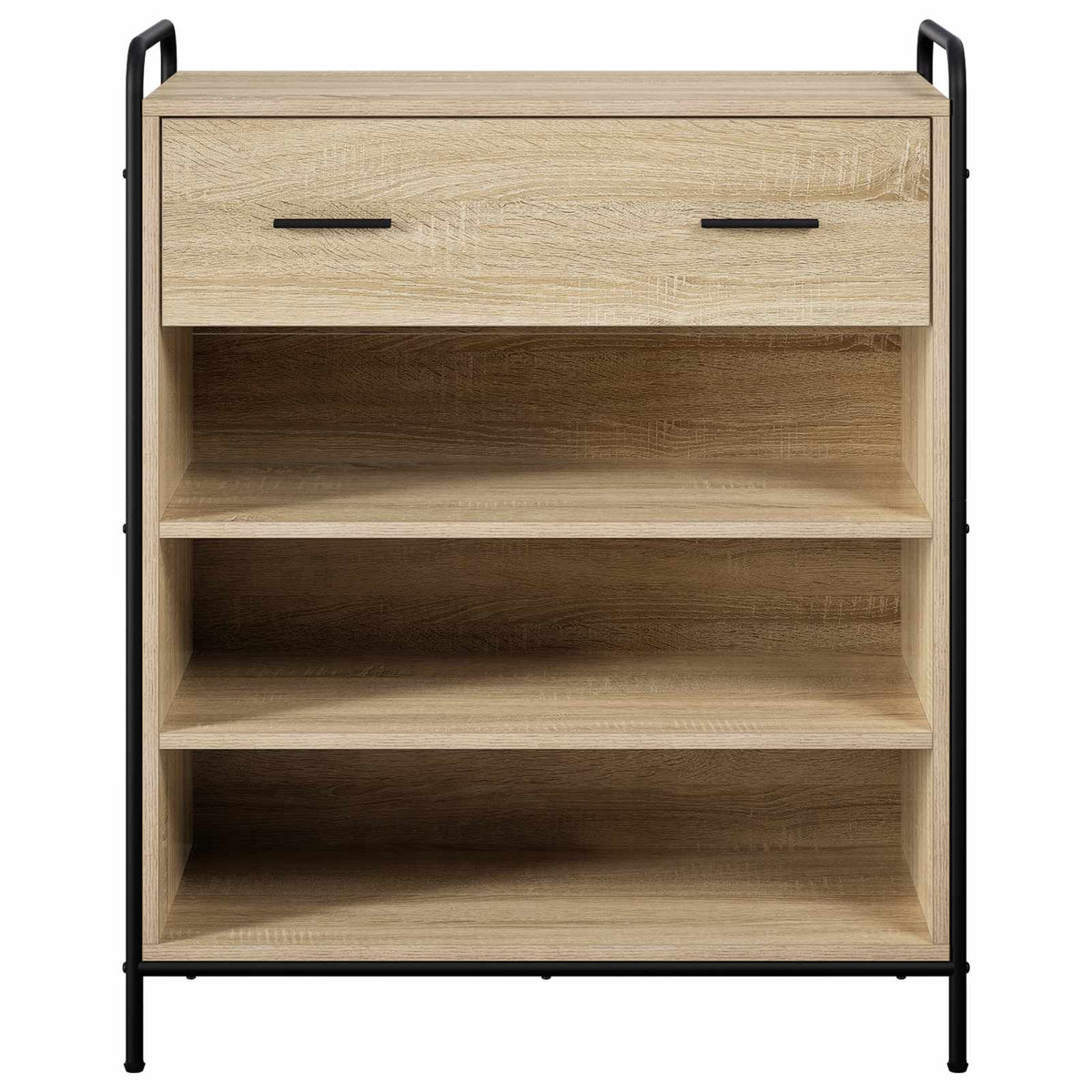 vidaXL Szafka na buty 76 x 36,5 x 93 cm Drewno inżynieryjne dąb Sonoma