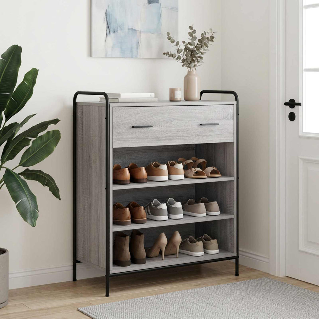 vidaXL Szafka na buty 76 x 36,5 x 93 cm Drewno inżynieryjne