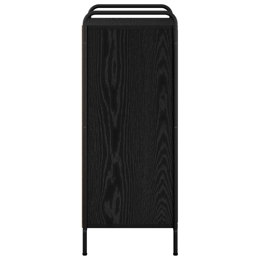 vidaXL Szafka na buty 51 x 36,5 x 93 cm Drewno inżynieryjne Czarny dąb