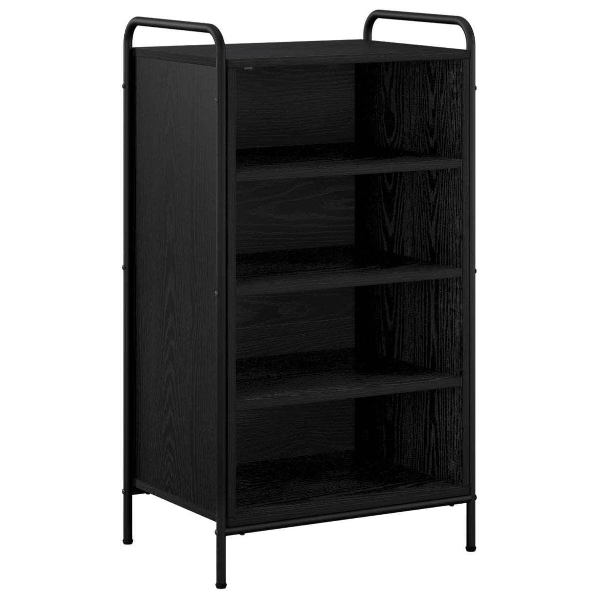 vidaXL Szafka na buty 51 x 36,5 x 93 cm Drewno inżynieryjne Czarny dąb