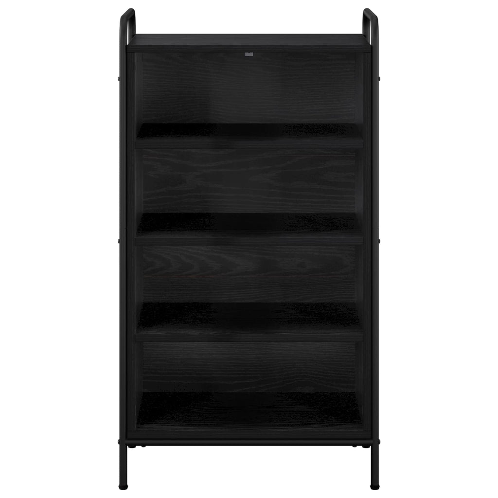 vidaXL Szafka na buty 51 x 36,5 x 93 cm Drewno inżynieryjne Czarny dąb