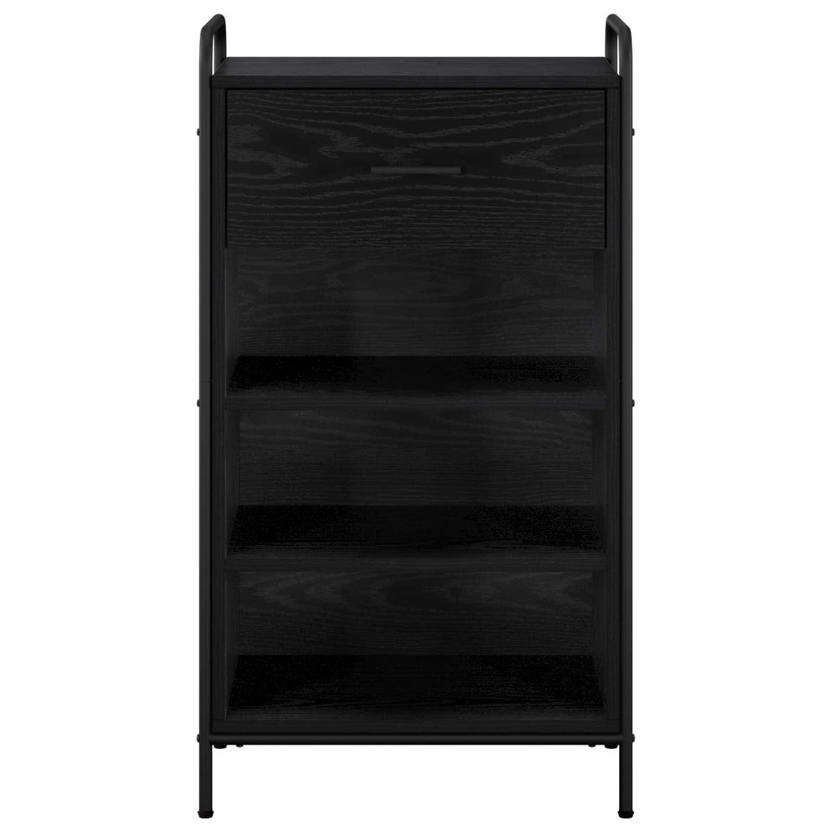 vidaXL Szafka na buty 51 x 36,5 x 93 cm Drewno inżynieryjne Czarny dąb