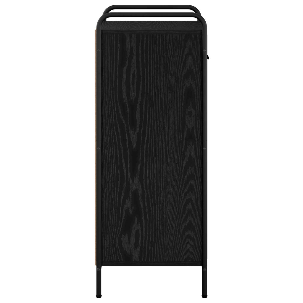vidaXL Szafka na buty 51 x 36,5 x 93 cm Drewno inżynieryjne Czarny dąb