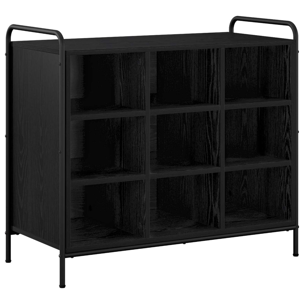 vidaXL Szafka na buty 85 x 39,5 x 75 cm Drewno inżynieryjne Czarny dąb