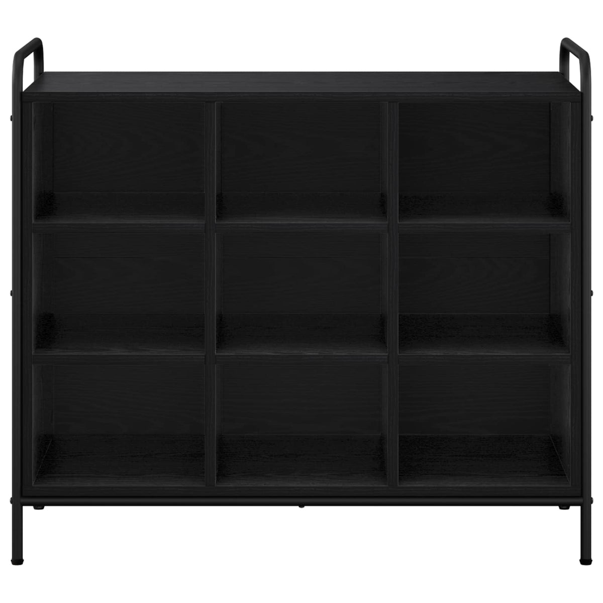 vidaXL Szafka na buty 85 x 39,5 x 75 cm Drewno inżynieryjne Czarny dąb