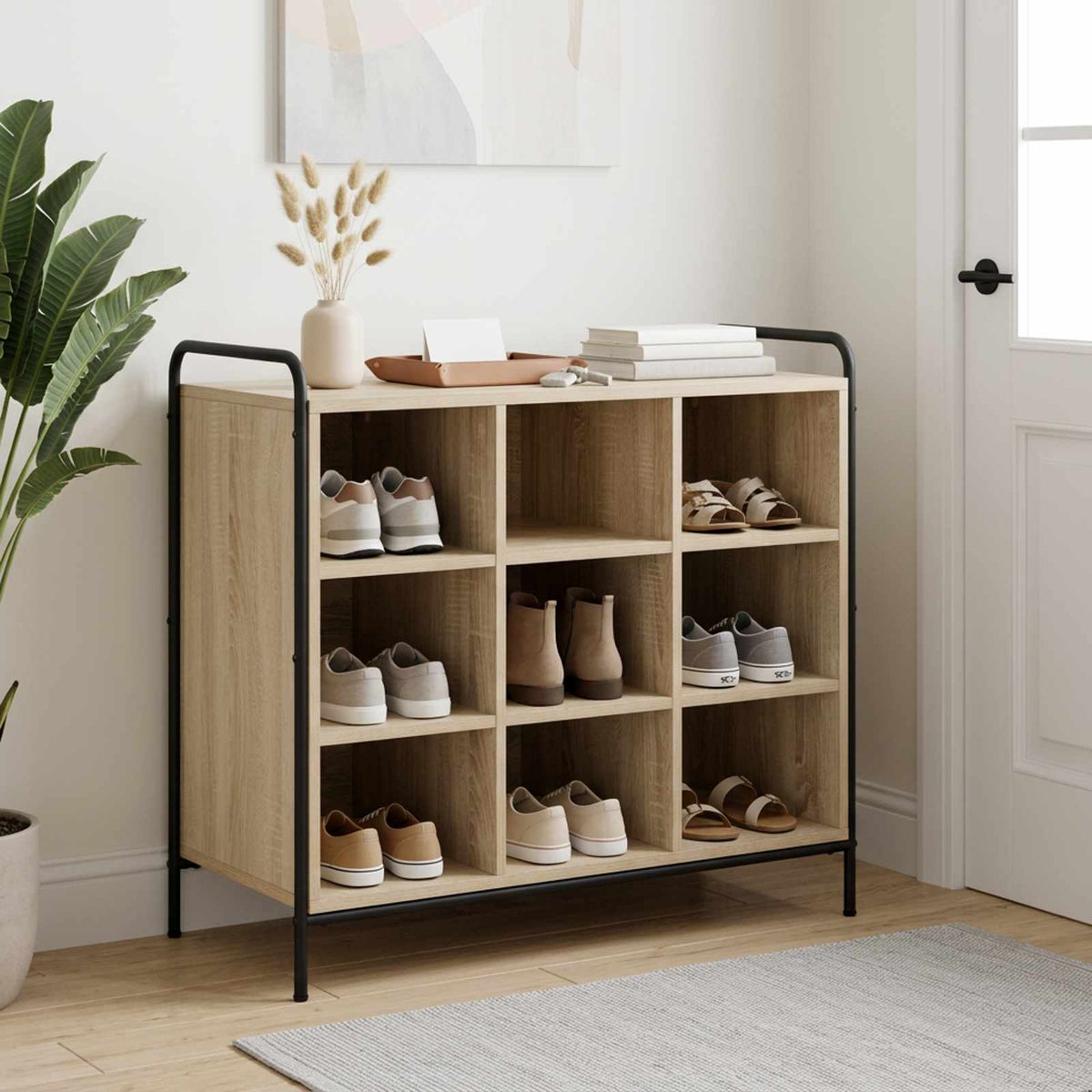 vidaXL Szafka na buty 85 x 39,5 x 75 cm Drewno inżynieryjne dąb Sonoma