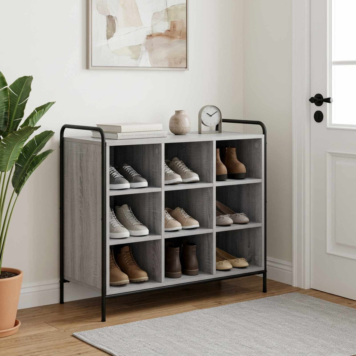 vidaXL Szafka na buty 85 x 39,5 x 75 cm Drewno inżynieryjne