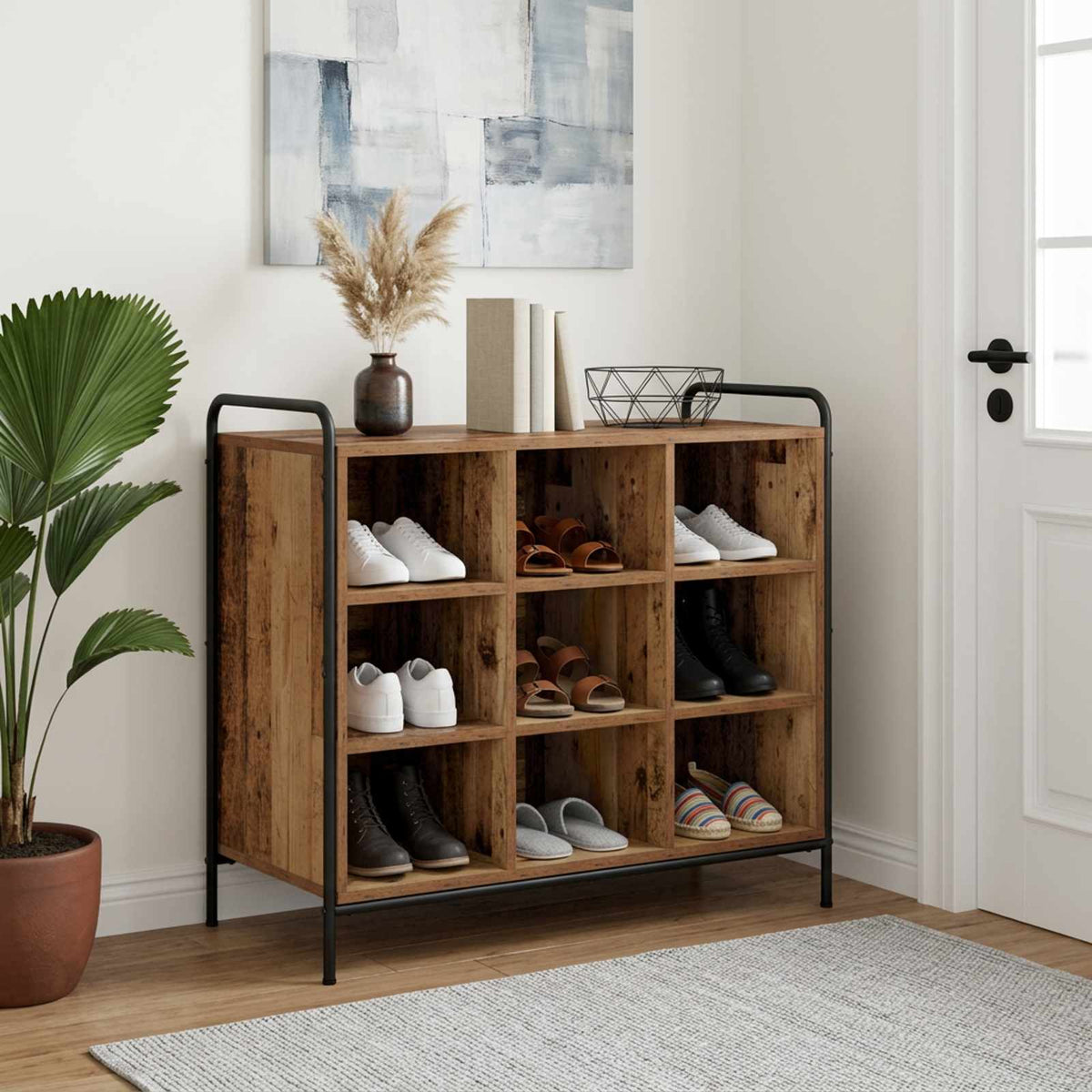 vidaXL Szafka na buty 85 x 39,5 x 75 cm Drewno inżynieryjne