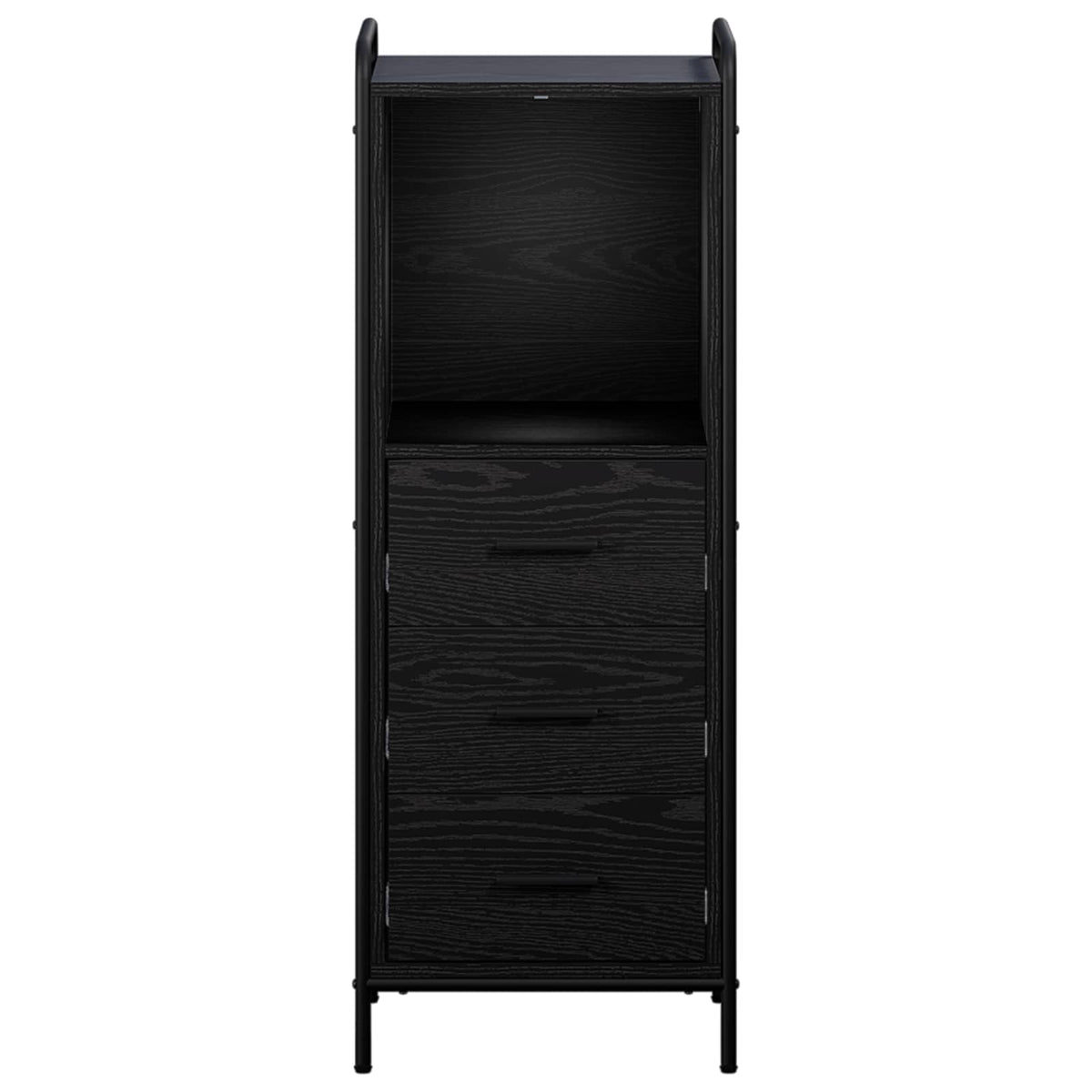 vidaXL Szafka Łazienkowa Czarny dąb 40 x 36 x 109,5 cm