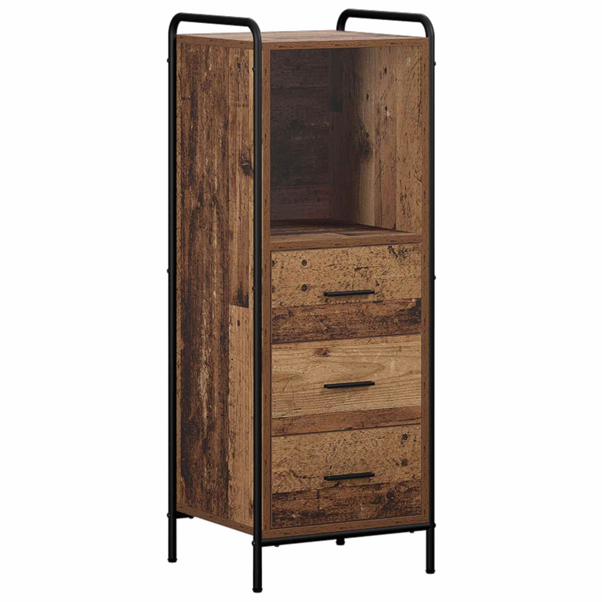 vidaXL Szafka Łazienkowa Stare drewno 40 x 36 x 109,5 cm