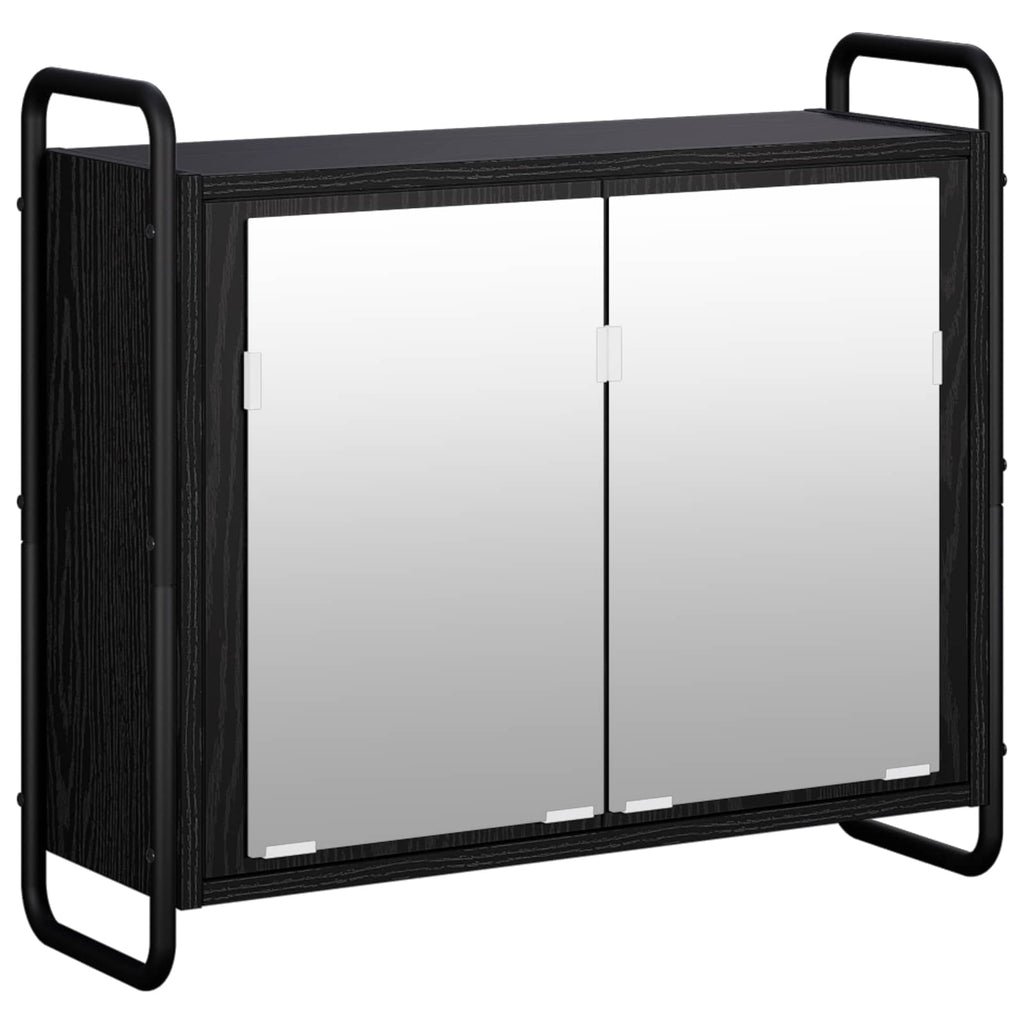 vidaXL Wisząca szafka łazienkowa Czarny dąb 64 x 20 x 56,5 cm