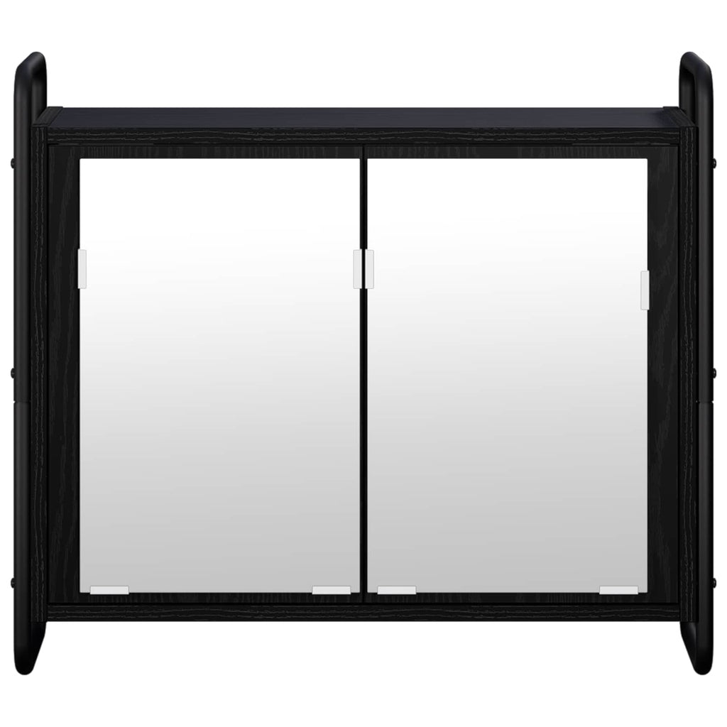 vidaXL Wisząca szafka łazienkowa Czarny dąb 64 x 20 x 56,5 cm