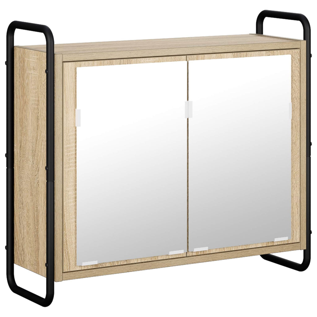 vidaXL Wisząca szafka łazienkowa dąb Sonoma 64 x 20 x 56,5 cm