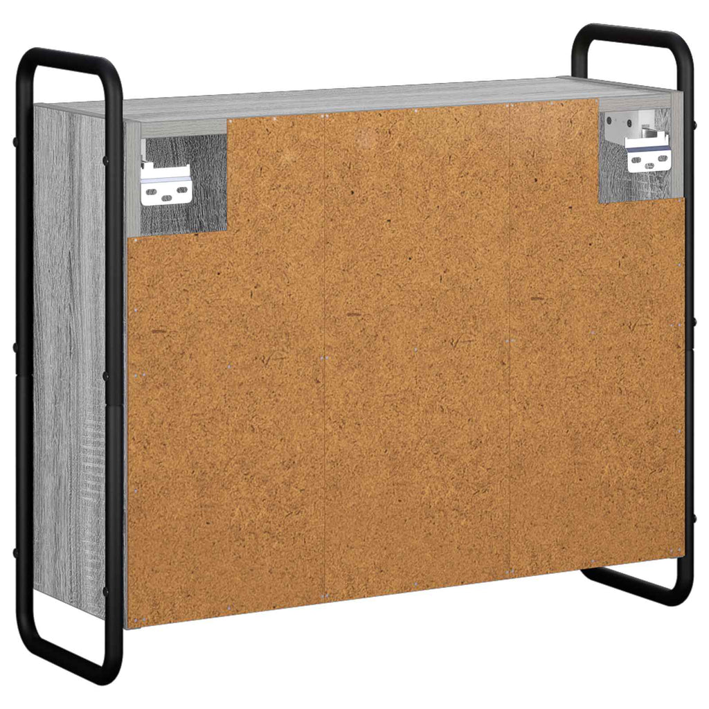 vidaXL Wisząca szafka łazienkowa Szary Sonoma 64 x 20 x 56,5 cm