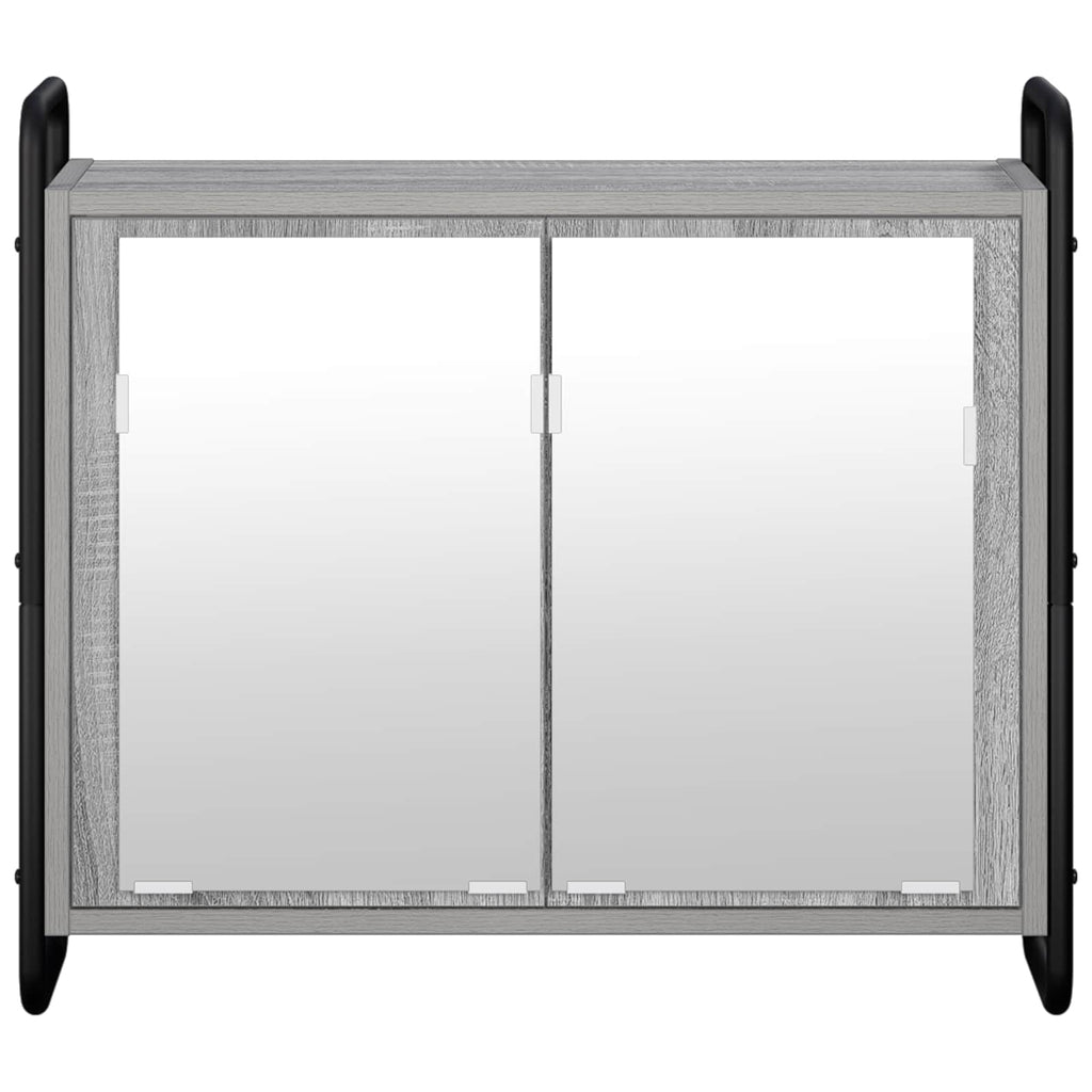 vidaXL Wisząca szafka łazienkowa Szary Sonoma 64 x 20 x 56,5 cm