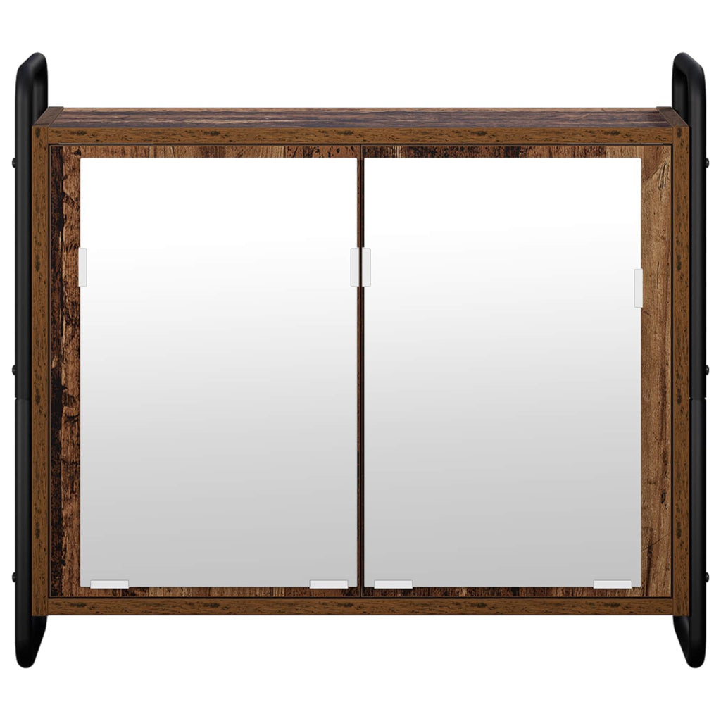 vidaXL Wisząca szafka łazienkowa Stare drewno 64 x 20 x 56,5 cm