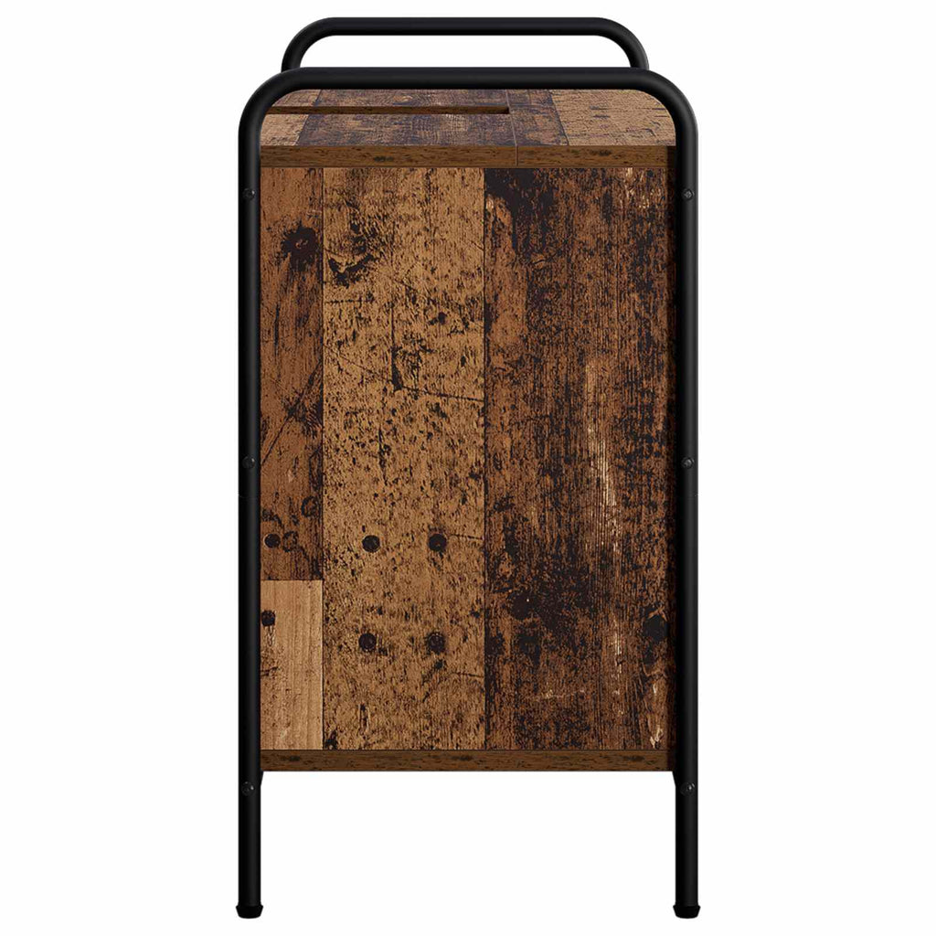 vidaXL Szafka Łazienkowa Stare drewno 65,5 x 34 x 61 cm