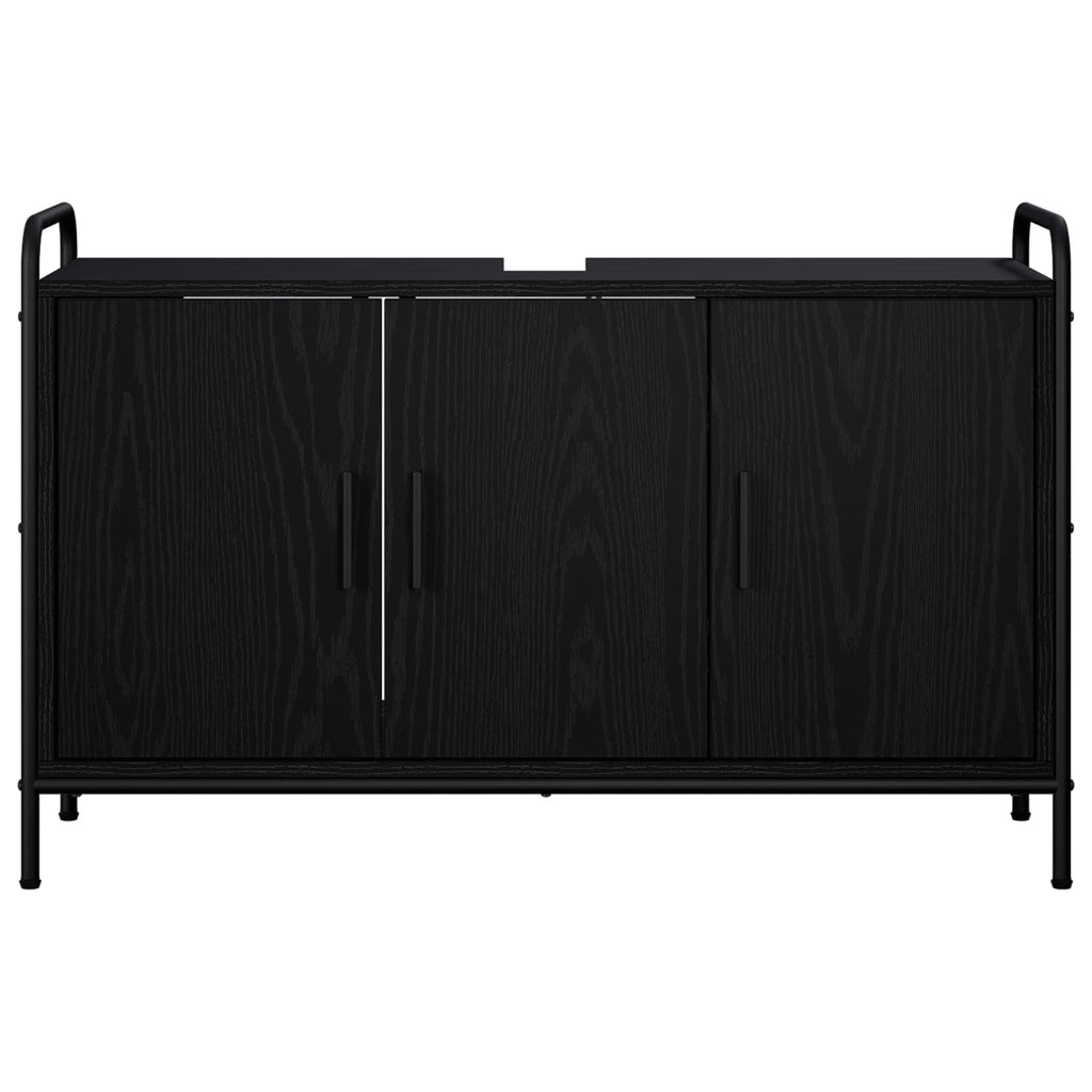 vidaXL Szafka Łazienkowa Czarny dąb 95 x 34 x 61 cm