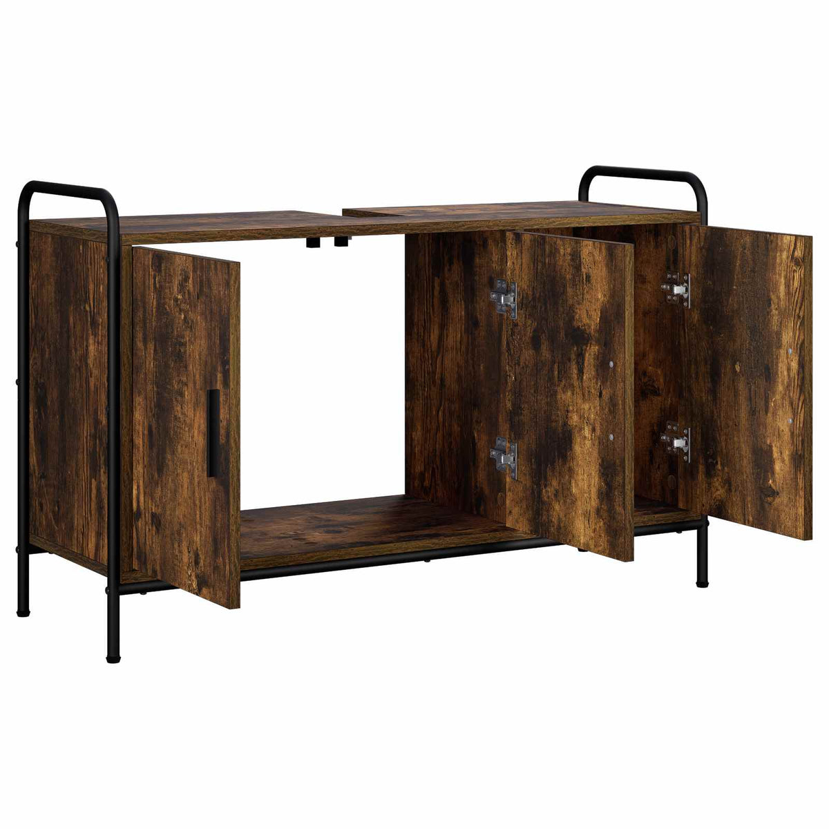 vidaXL Szafka Łazienkowa Dąb wędzony 95 x 34 x 61 cm