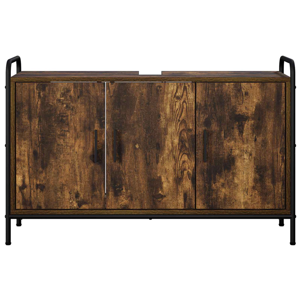 vidaXL Szafka Łazienkowa Dąb wędzony 95 x 34 x 61 cm