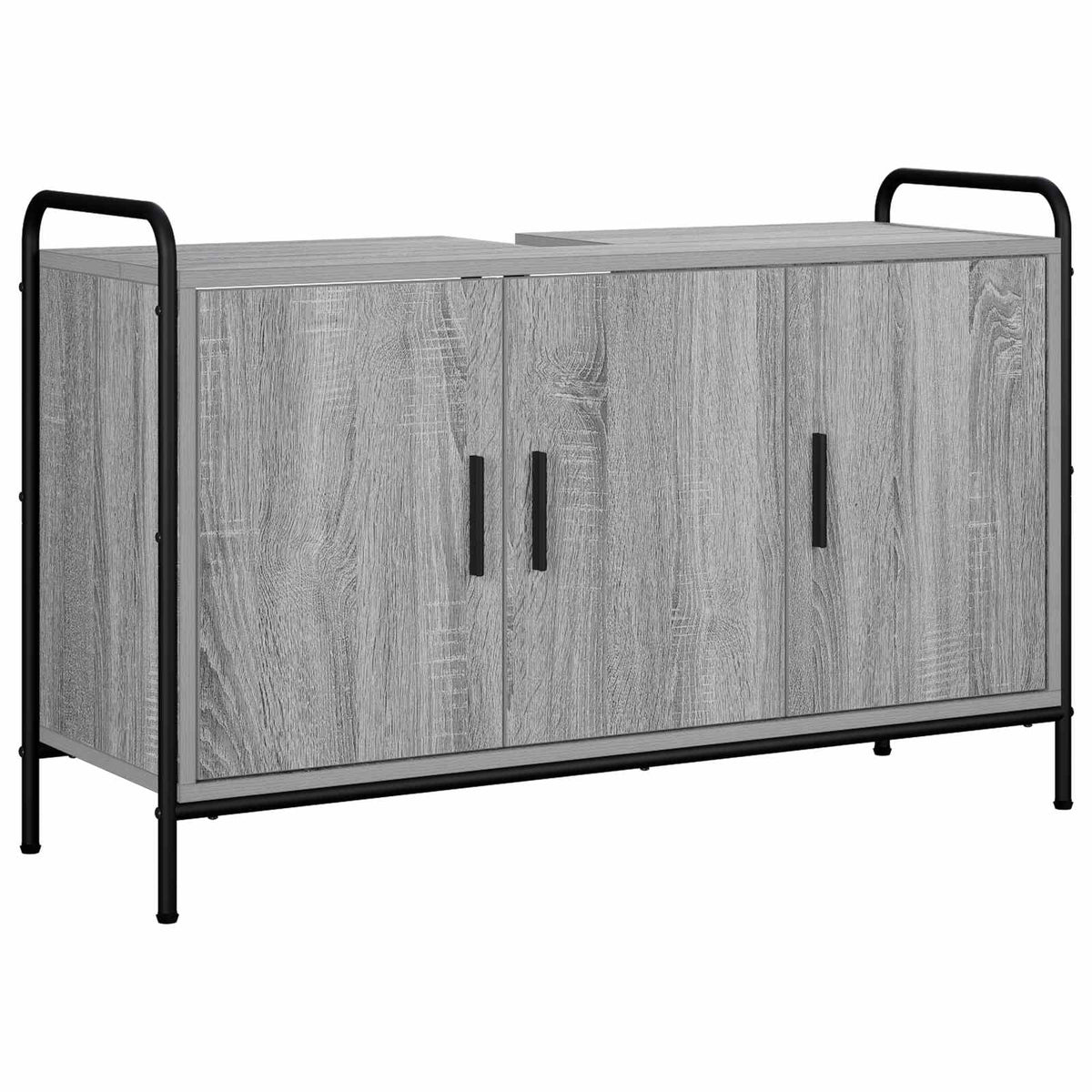 vidaXL Szafka Łazienkowa Szary Sonoma 95 x 34 x 61 cm