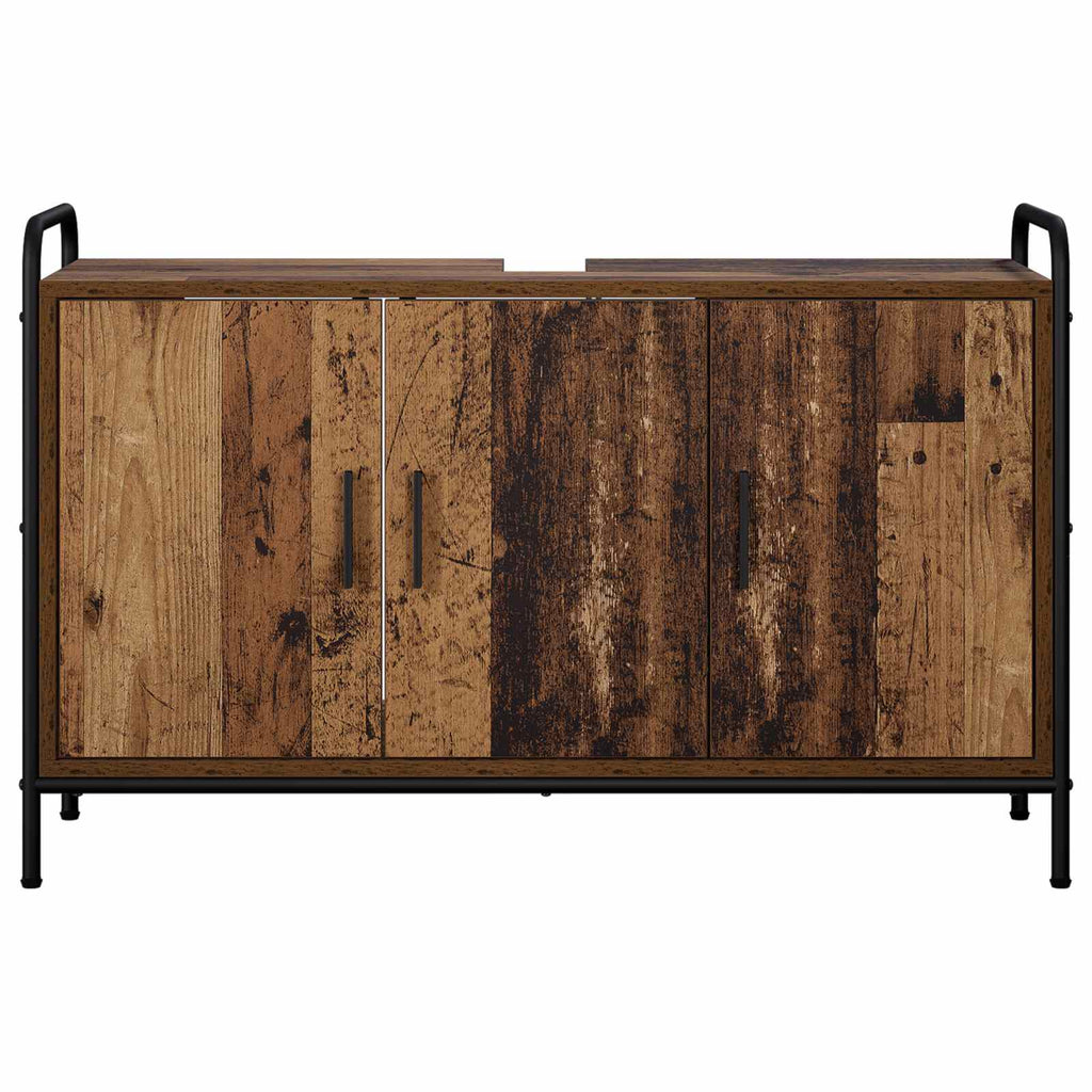 vidaXL Szafka Łazienkowa Stare drewno 95 x 34 x 61 cm