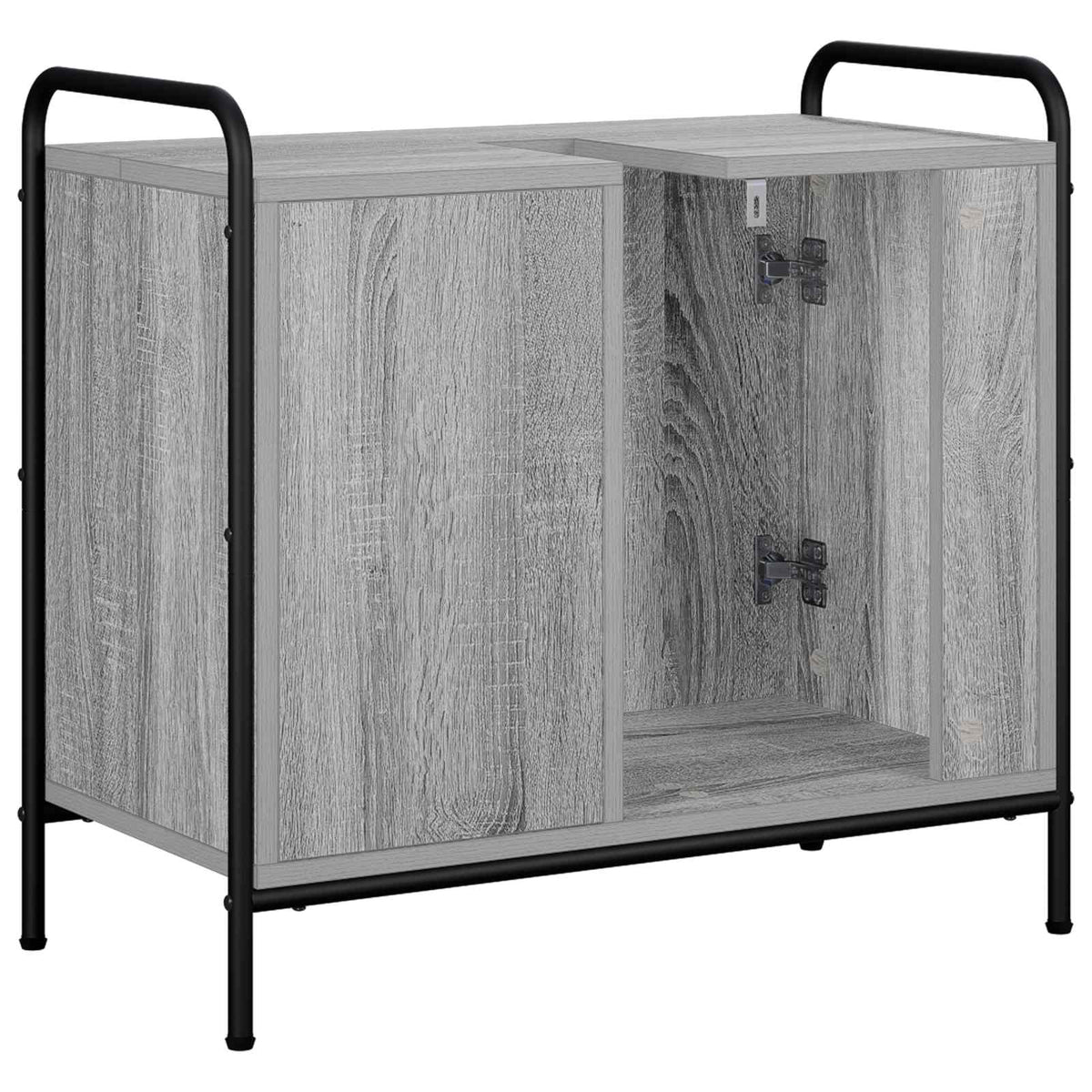 vidaXL Szafka Łazienkowa Szary Sonoma 65,5 x 34 x 61 cm