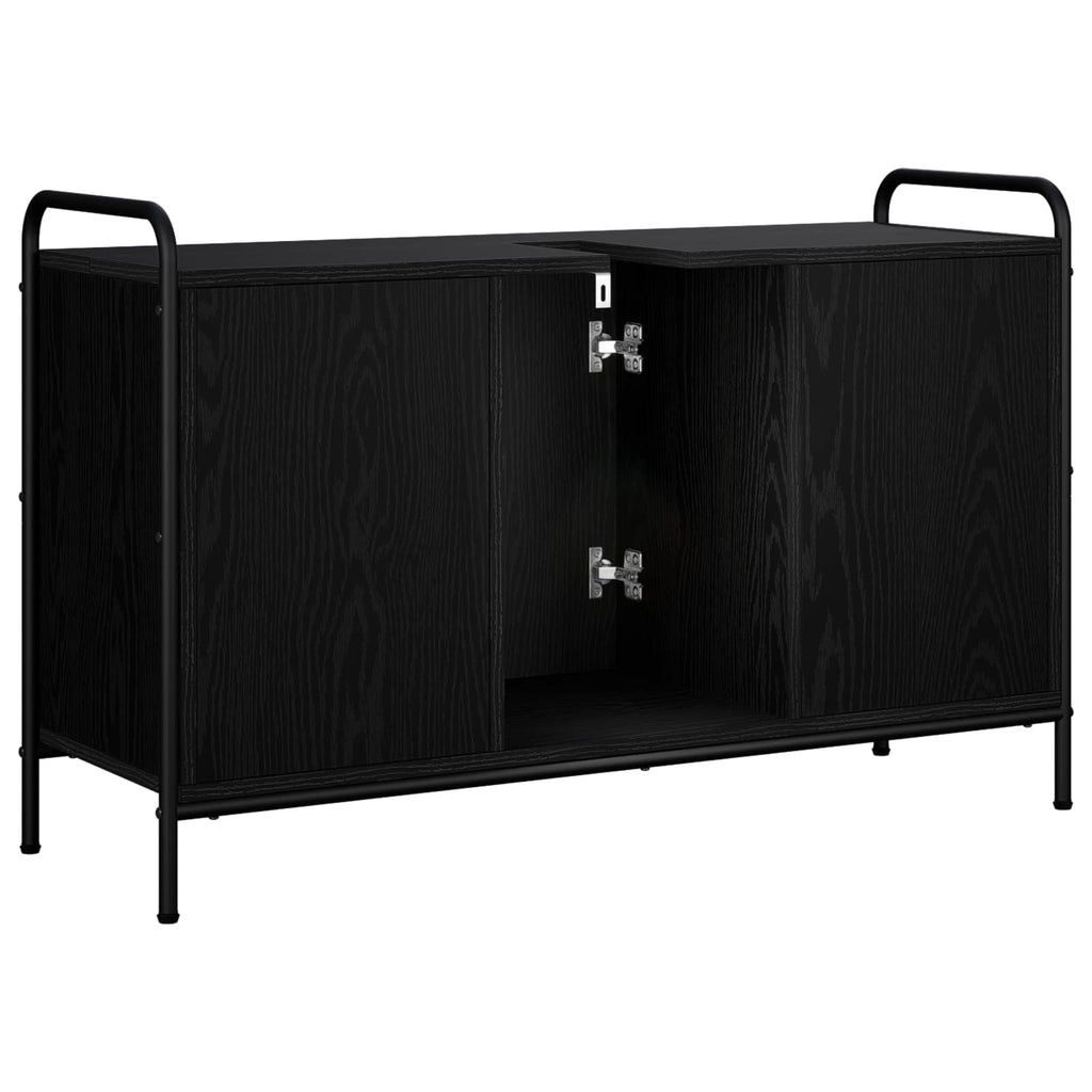 vidaXL Szafka Łazienkowa Czarny dąb 95 x 34 x 61 cm