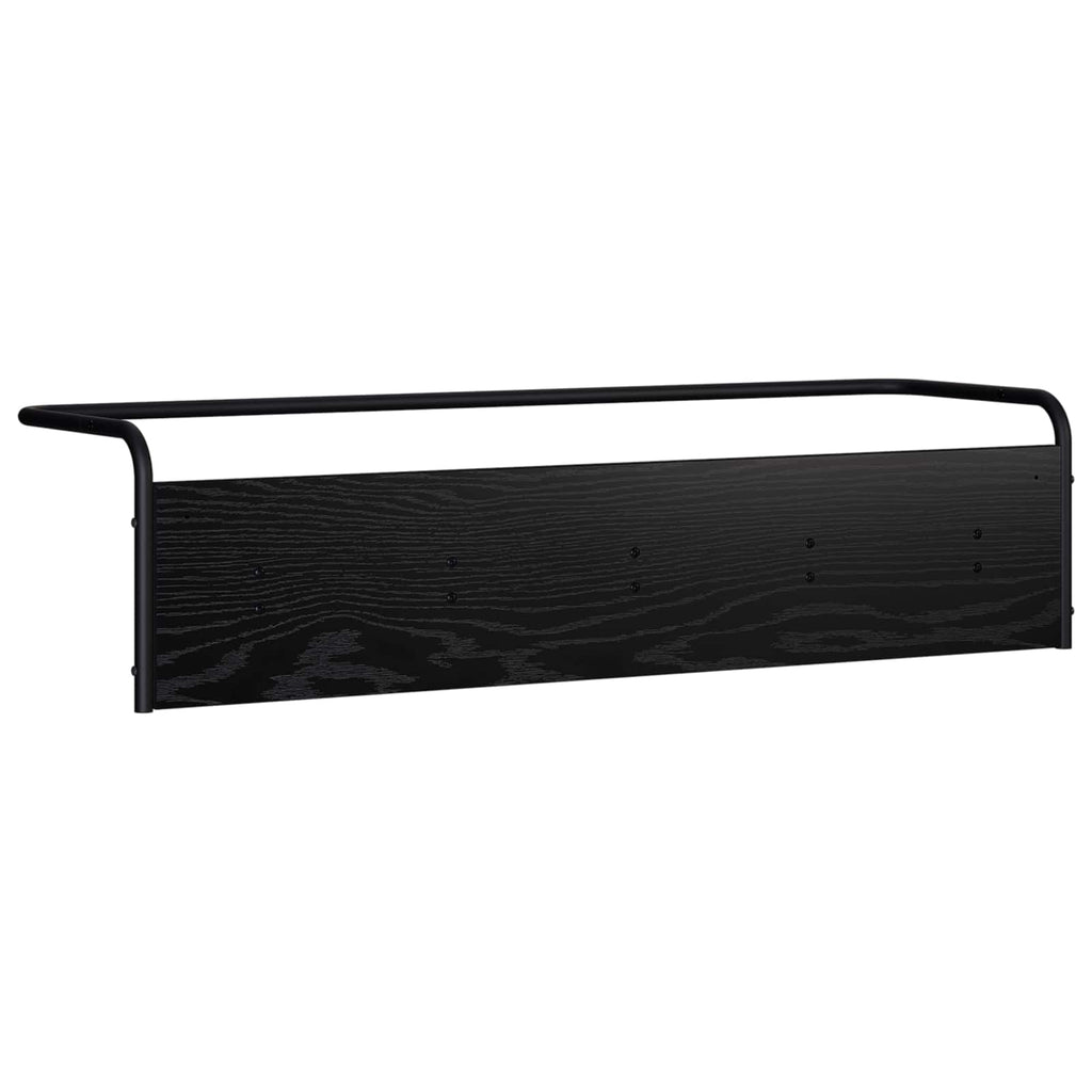 vidaXL Wieszak na płaszcze Czarny dąb 100 x 30 x 25 cm