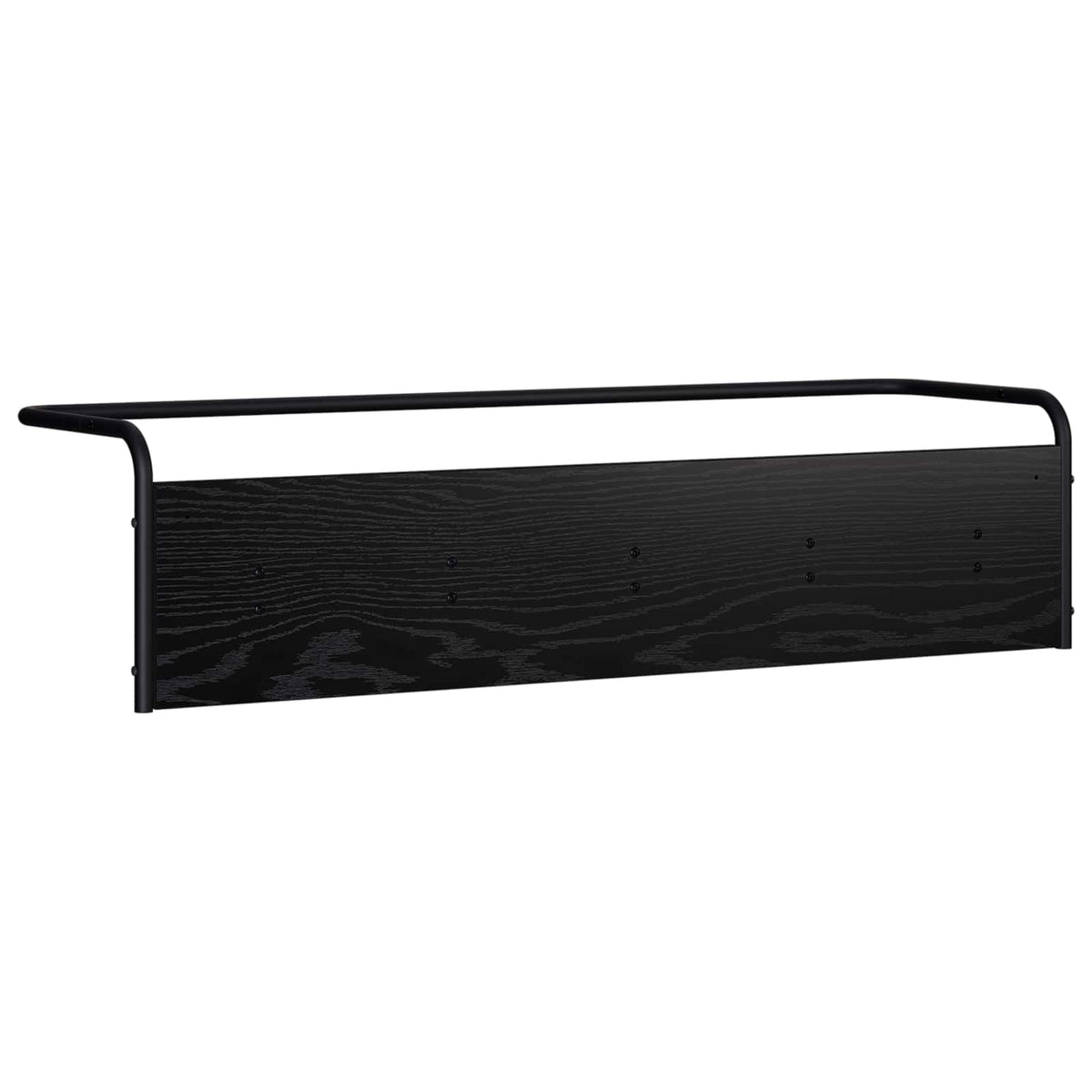 vidaXL Wieszak na płaszcze Czarny dąb 100 x 30 x 25 cm