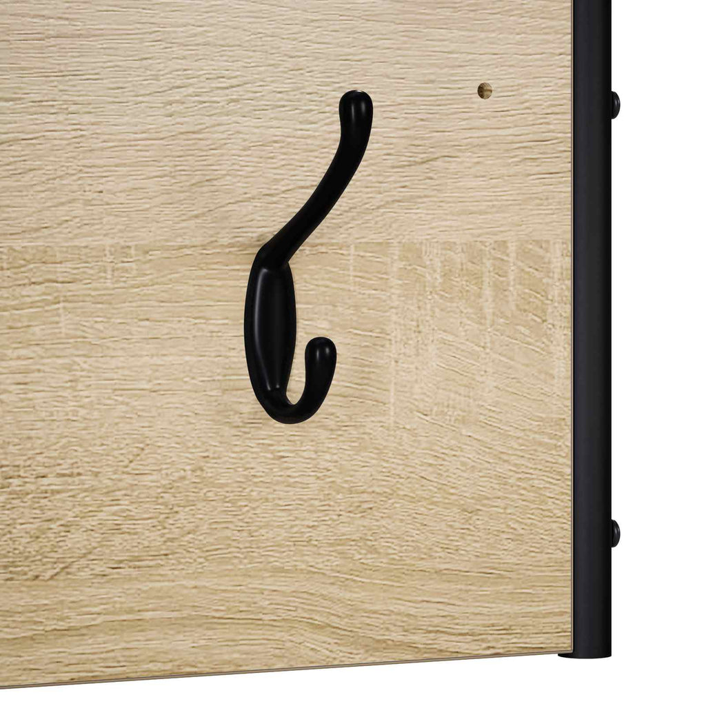 vidaXL Wieszak na płaszcze dąb Sonoma 100 x 30 x 25 cm