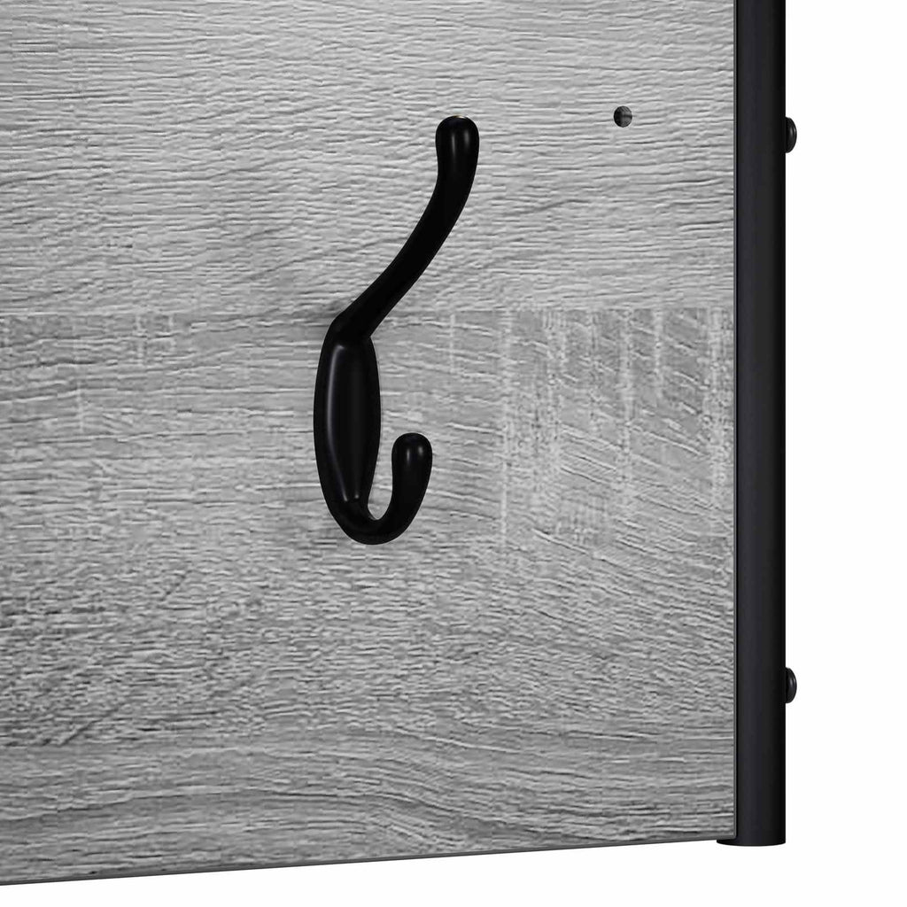 vidaXL Wieszak na płaszcze Szary Sonoma 100 x 30 x 25 cm