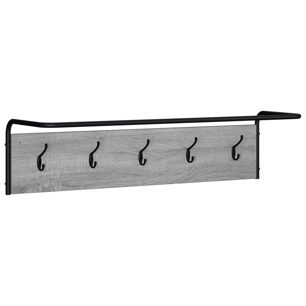 vidaXL Wieszak na płaszcze Szary Sonoma 100 x 30 x 25 cm