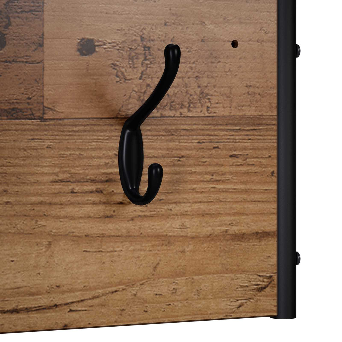 vidaXL Wieszak na płaszcze Stare drewno 100 x 30 x 25 cm
