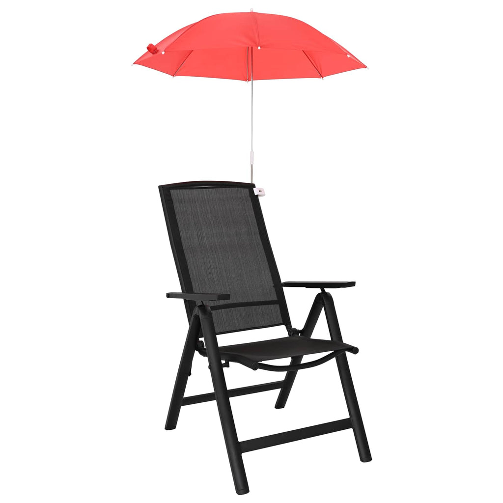 vidaXL Parasol z Klamrą 2 pcs Czerwony ceglasty Ø 105 x 86 cm