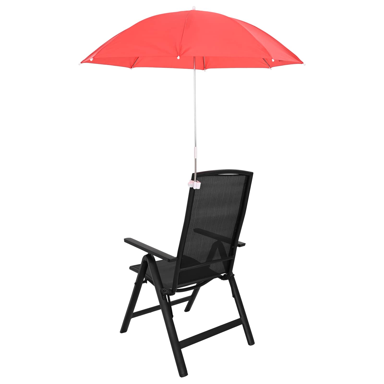 vidaXL Parasol z Klamrą 2 pcs Czerwony ceglasty Ø 105 x 86 cm