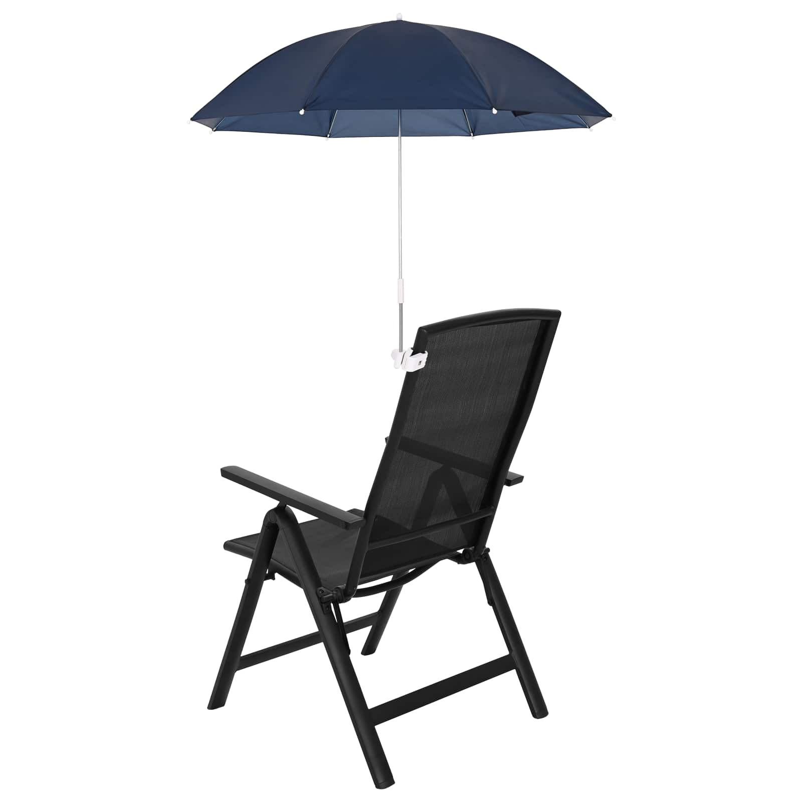 vidaXL Parasol z Klamrą 2 pcs Granatowy Ø 105 x 86 cm Poliester 170T