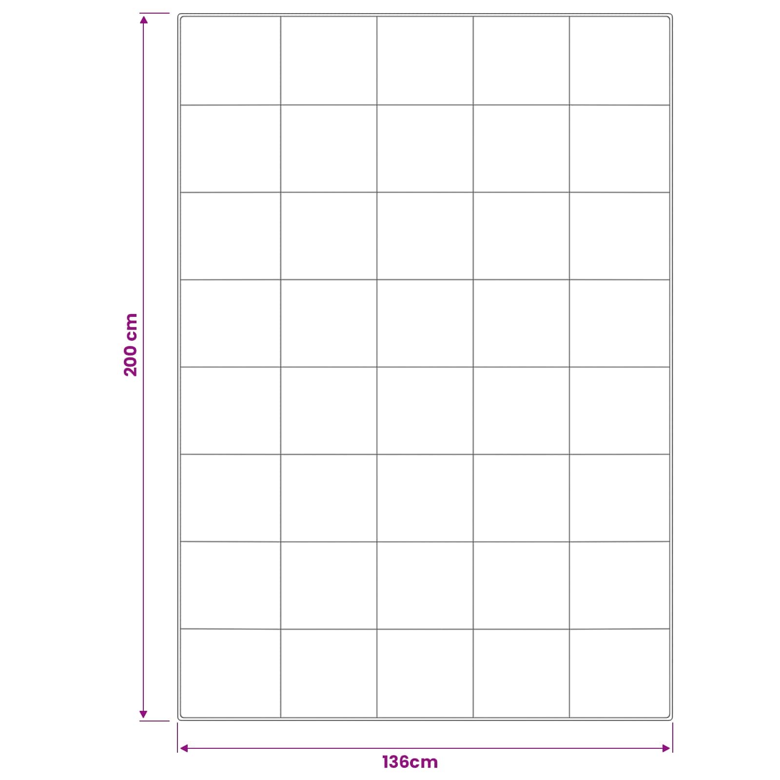 vidaXL Kołdra TRIER 135x200 cm 4 pory roku 350 GSM Biały