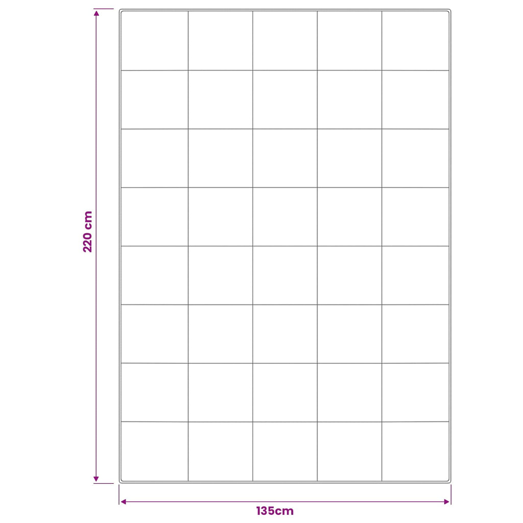 vidaXL Kołdra TRIER 135x220 cm 4 pory roku 350 GSM Biały