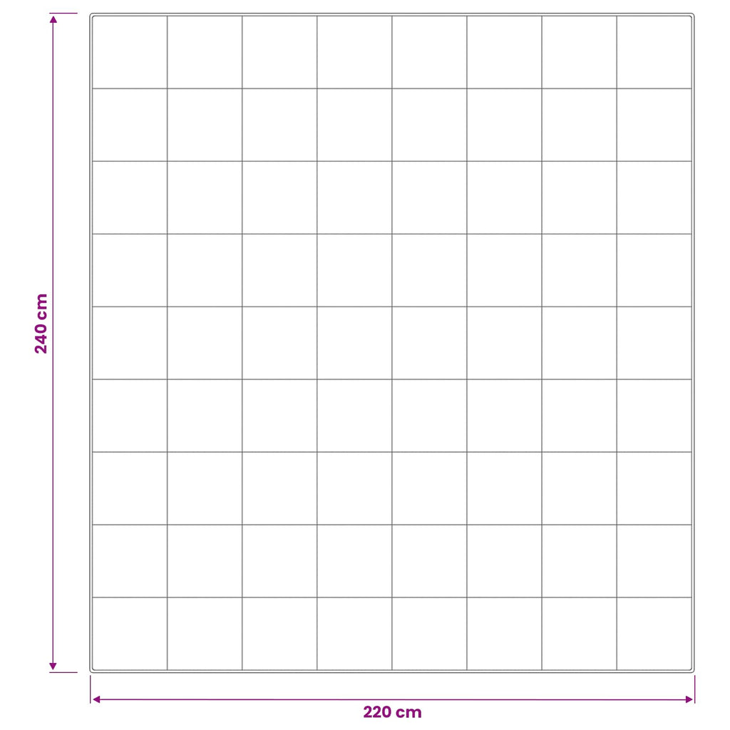 vidaXL Kołdra 220x240 cm Lato 200 GSM Wełna australijska Biały