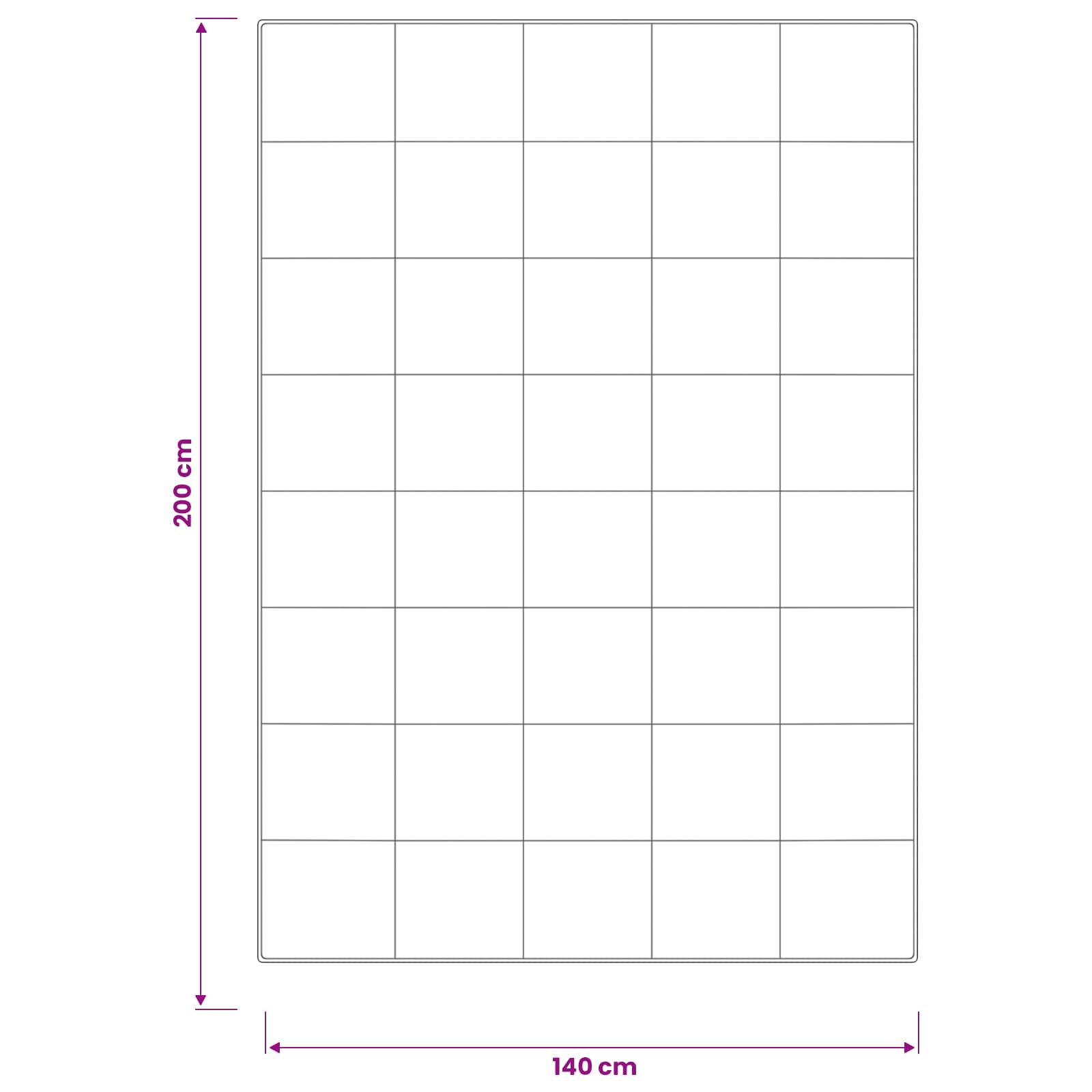 vidaXL Kołdra 140x200 cm 4 pory roku 300 GSM Wełna australijska Biały