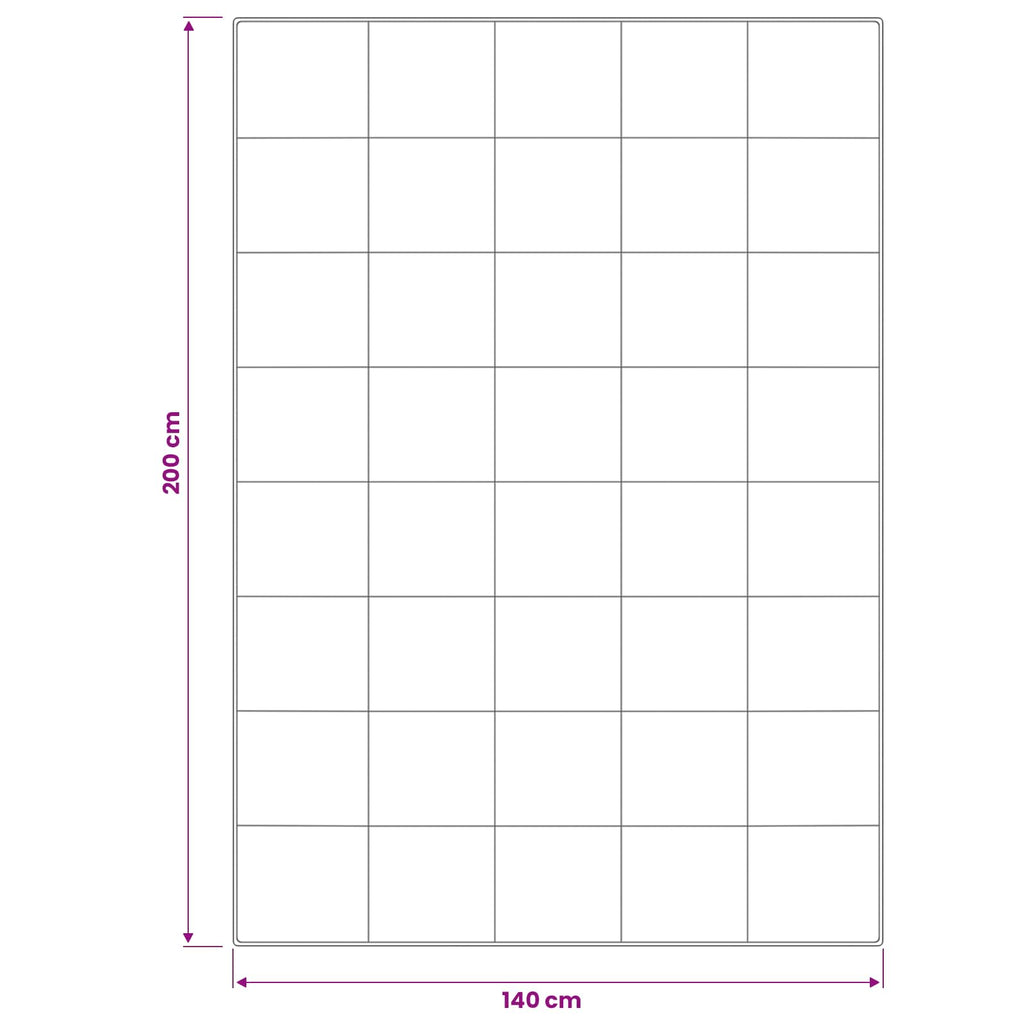 vidaXL Kołdra 140x200 cm Zima 450 GSM Wełna australijska Biały
