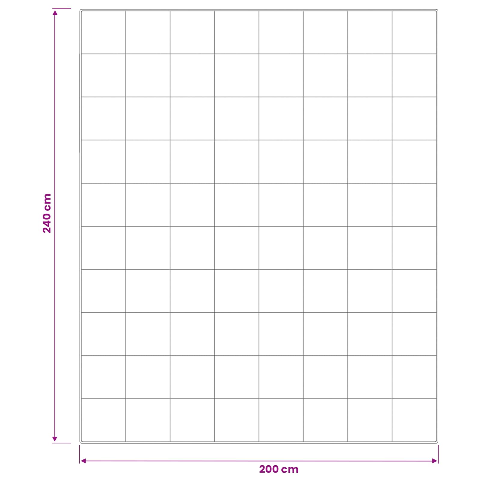 vidaXL Kołdra 200x240 cm 4 pory roku 200+300 GSM Wełna australijska
