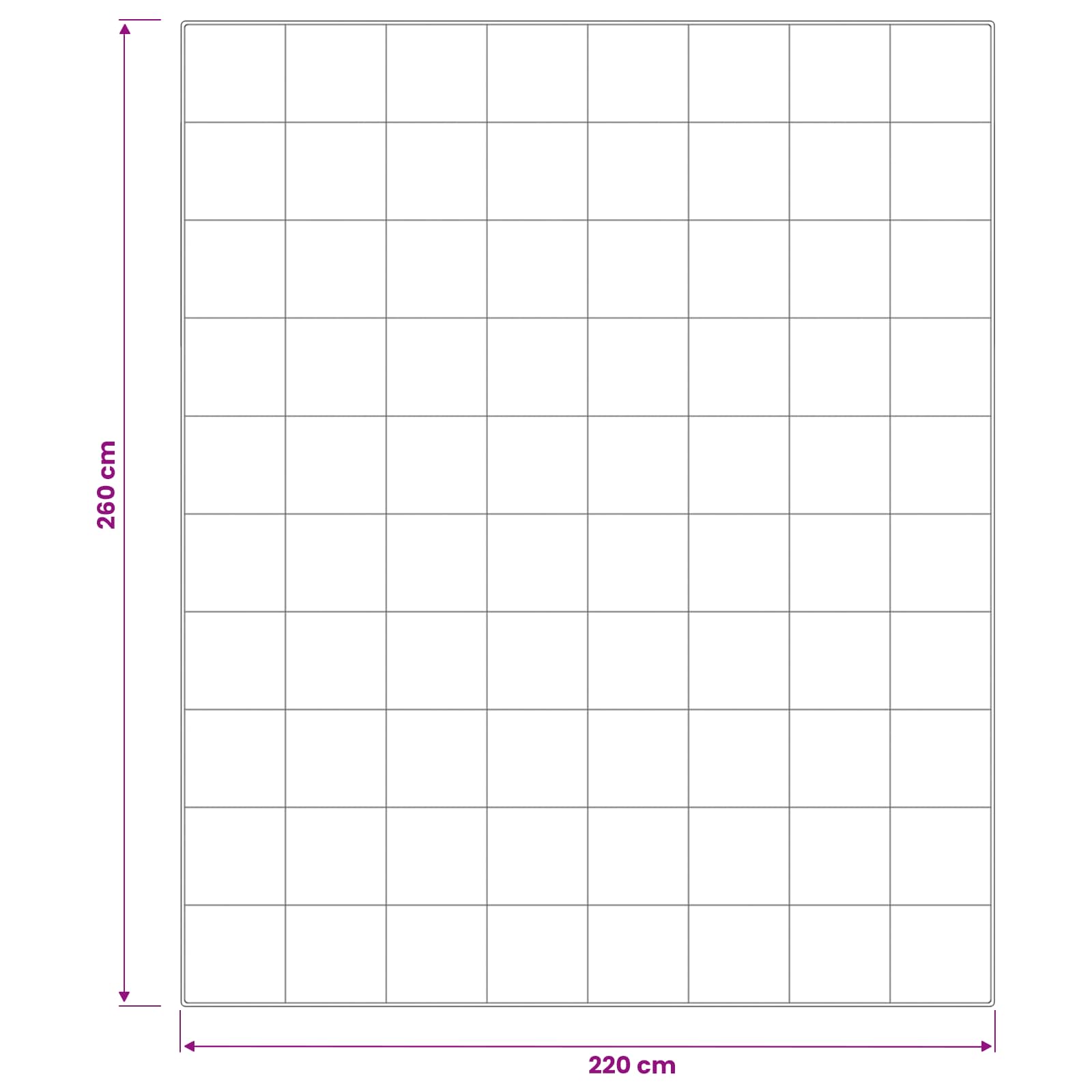 vidaXL Kołdra 220x260 cm 4 pory roku 200+300 GSM Wełna australijska
