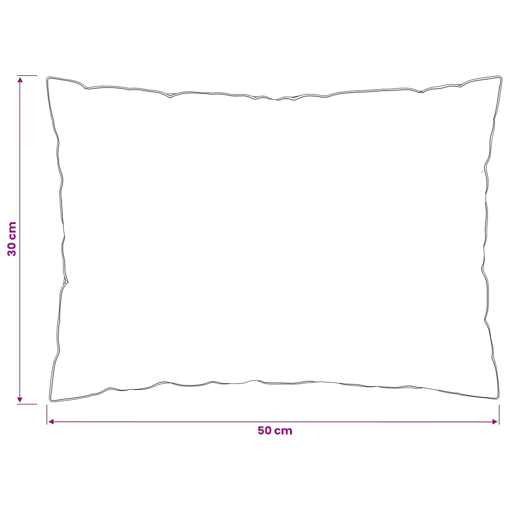 vidaXL Poduszka 2 pcs 30 x 50 cm Wełna australijska Biały