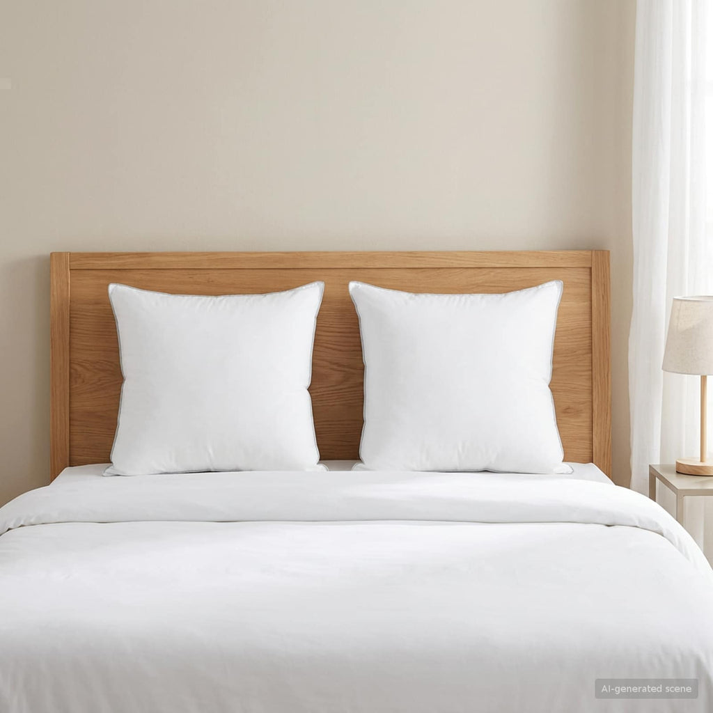 vidaXL Poduszka 2 pcs 60 x 60 cm Wełna australijska Biały